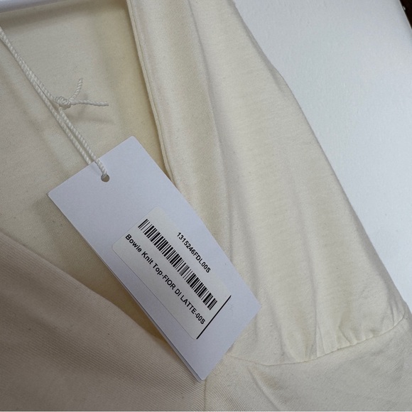 Reformation NWT bowie knit top tank sleeveless top S fior de latte ivory - Picture 6 of 8